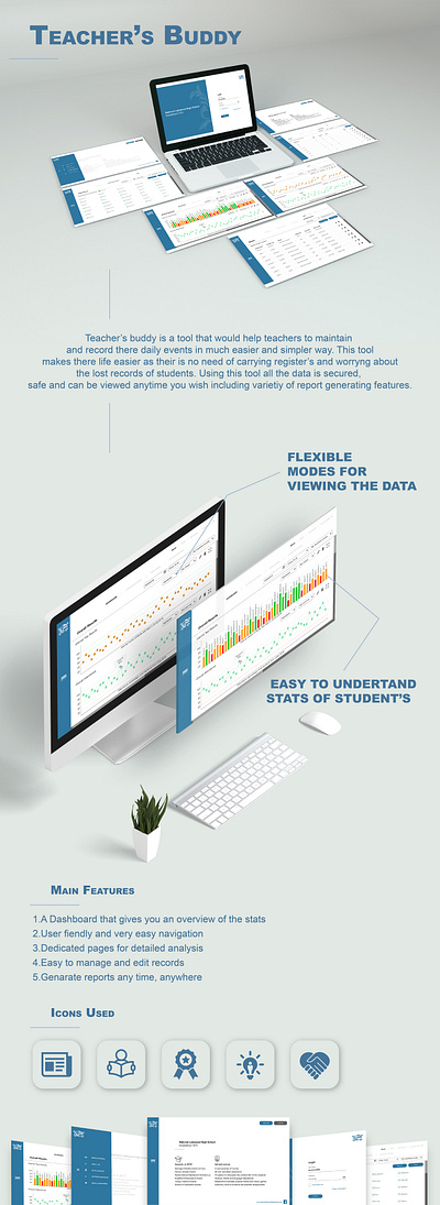 TEACHERS BUDDY illustrator ui ux web