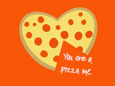 Valentine's Day Doodle illustration pizza procreate valentine day valentines