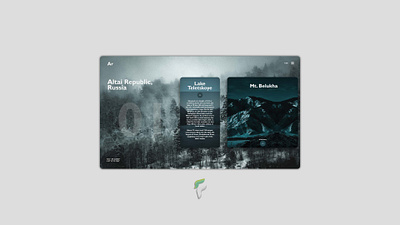 01 - Altai Republic, Russia - Website UI Design branding clean design insperation interface minimal photoshop ui uidesign web website