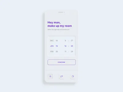 Skeumorphic hotel app ios minimalistic service app skeumorphic skeumorphism skeuomorph ui