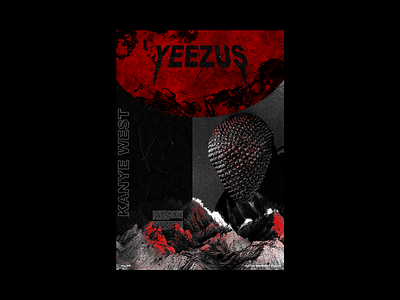 day_045 / Yeezus vibes album artwork design graphic design kanye west photoshop poster poster a day poster art poster design tour typography yeezus