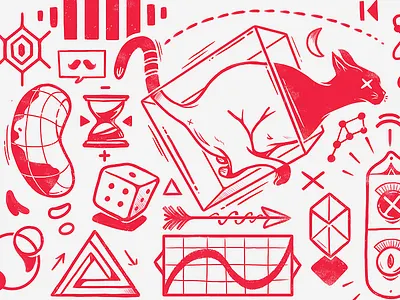 Quantum. art direction drawing illustration