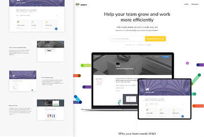Wikit Landing Page - By Ideaware adobe xd adobexd design figmadesign invision studio landing page principle sketch ui ux ui design uidesign uiux ux uxdesign uxdesigner webdesign