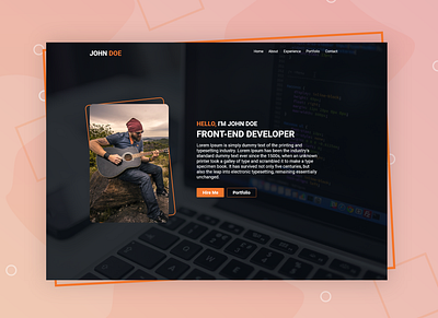 Resume Banner free resume free resume template one page design one page resume one page site orange resume resume cv resume design resume template