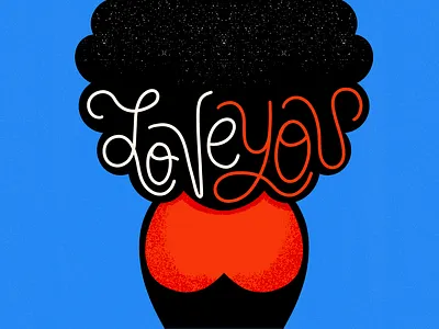 Love You digitalart dribbbleweeklywarmup illustration love valentinesday woman