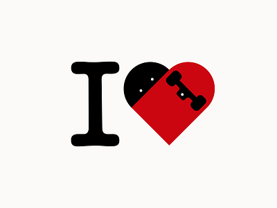 I love skate art concept design doodle graphic heart icon illustration love lover minimal red skate skateboard skater sport sticker street t shirt valentines