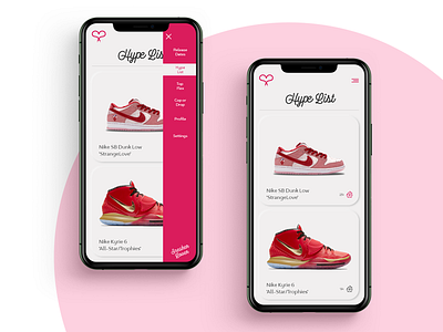 Sneaker Lovers Rejoice! app branding design hypebeast icon logo minimal mobile shoe sneakerhead sneakers type typography ui valentine day valentines day