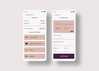 Daily UI Challenge - Credit Card Checkout app creditcard daily ui design mobile mobile app ui ux