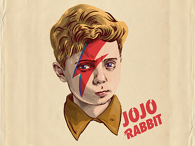 Jojo bowie drawing editorial illustration illustration movies