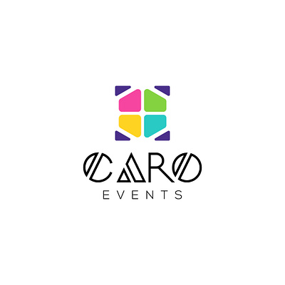 Caro Events LOGO adobe illustrator corporate identity design graphic design logo vector