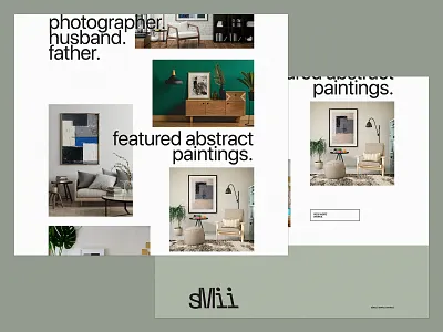 Portfolio Concept Cont. abstract paintings art art direction art website artist artist website branding concept design graphic design minimalist paintings personal portfolio typography ui ux visual design website