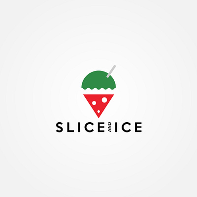 Slice and Ice branding icecream icon design identity logo logo inspirations logodesign pizza slice sliced vector