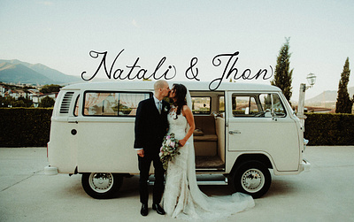 Natali & Jhon || Malikian script font branding brutalist design lettering minimal type typography ui