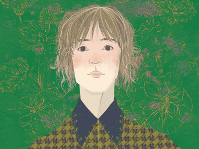 Bobby Dazzler (me) bed head blink blouse bobby dazzler bright design digital art digital drawing digital illustration drawing illustration illustrator lines linework pattern pencil portrait selfportrait shirt vintage clothing
