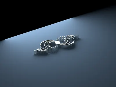 SACRED TRAJECTORY 3d 3d art c4d cinema4d clean minimal sacred sacred geometry silver