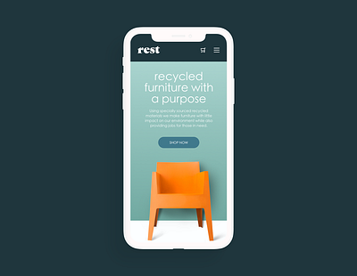 Daily UI Challenge Landing Page daily ui daily ui challenge furniture landing page ui web design