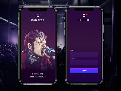 Concert android app apple concert figma interface ios iphone live microinteraction motion music show streaming ui user userinterface ux