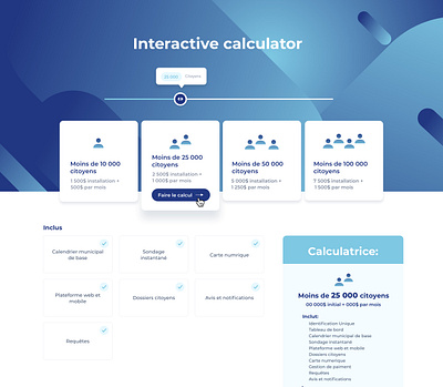 Interactive calculator for bciti app app design interaction design redesign ui design ux ui design web design