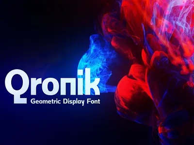 Qronik Geometric Display Font (218 Glyphs) abstract alphabet big bold branding display display font font font design fonts fontself geometric illustrator modern stylish type typography visual website