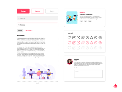 Blog set adobe app design dribbble gradient minimal ui ux web white xd