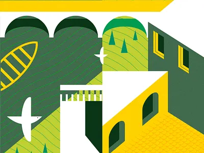 View colors design flat illustration india minimalist modern simple vector