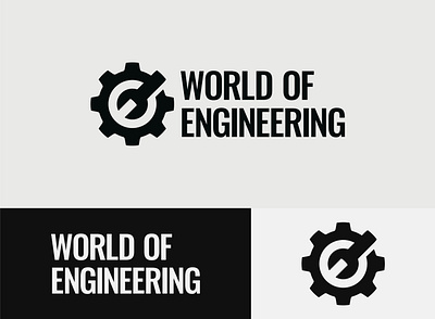 World of Engineering adobe ilustrator branding design logo logo design logo designer logodesign logos logotype typography visual identity