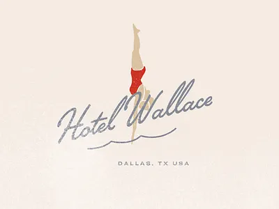 Hotel Wallace Branding art brand branding design icon illustration illustrator logo minimal typography vector