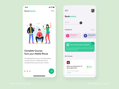 Learning App app design application design learning learning app learning platform mobile app mobile ui ui uidesign uiux ux uxdesign