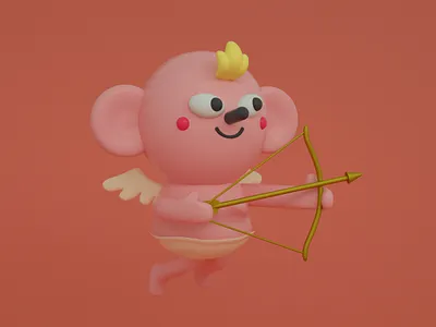 Valentines Day 3d character character design cinema 4d cute design illustration render valentine day