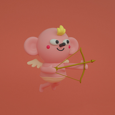 Valentines Day 3d character character design cinema 4d cute design illustration render valentine day