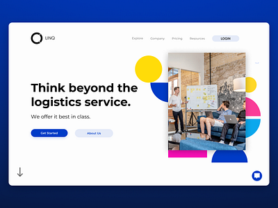 Logistics Landing Page figma hero banner hero image hero section hero web design landing page landing page ui landingpage logistics uidesign visual design web web design web design and development web designer web site webdesign website website design