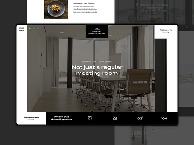 Newport Meeting Center 🌊 - Website black and white blackandwhite event branding event website events extended font meeting room meeting website minimal website webdesign wide font