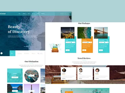 travel agency travel travel web uiux web design