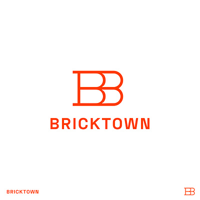 Bricktown Books brand identity branding design icon logo negative space typography vector