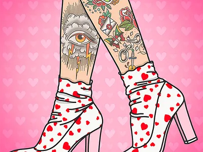 Queen of Hearts candy candy doll club fashion illustration fashion illustrator hearts rockabilly tattoos valentine valentines valentines day