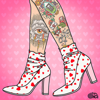 Queen of Hearts candy candy doll club fashion illustration fashion illustrator hearts rockabilly tattoos valentine valentines valentines day