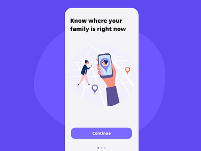 Famio app onboarding android animation app clean design illustration minimal mobile ui ux vector