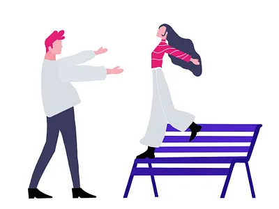 Happy Valentines <3 flat flat illustration hug illustration love