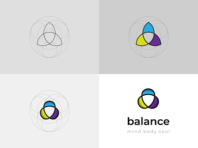 Balance logo concept [Wip] balance body brand branding golden ratio logo logo design mind soul