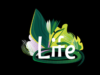 life 2d adobe illustrator design illustration life color green vector