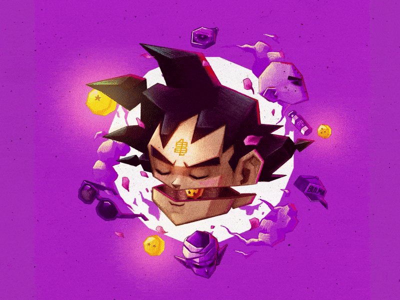 Collaboration ▸ Dragon Ball GOKU | GO & Andrés Moncayo ® 2d after effects animation design dragon ball dragon ball super dragon ball z flat goku illustration live wallpaper loop loop animation mograph mentor motion motion graphics wallpaper