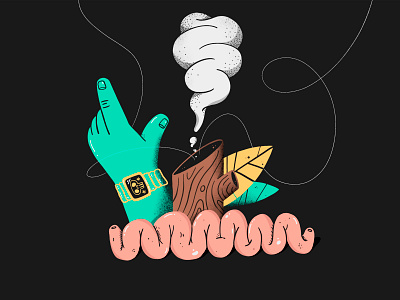 Tripass art artwork design design art drawing guts hand illustration illustration art ipadpro procreate trunk