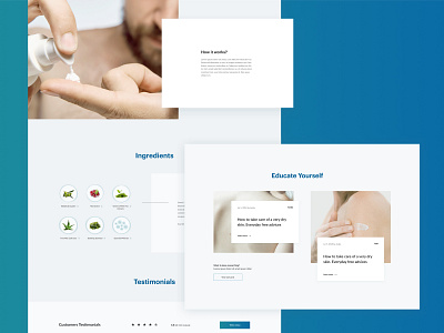 Skincare HIPAA compliant e-Commerce adobe after effects adobe photoshop clean clean ui e commerce health healthcare interaction design medicine minimalistic motion design telemedicine ui ux web design