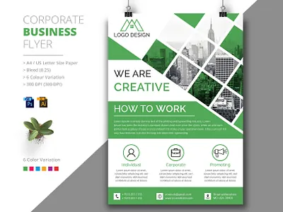 Corporate Business Flyer Design app branding business corporate flyer creative flyer design logo typography web