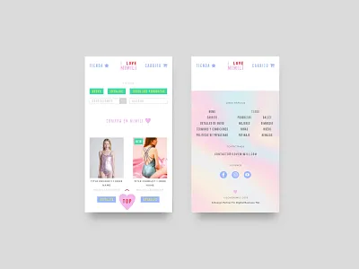 Mimili - E-commerce design ecommerce footer mobile mobile design mobile ui responsive ui ux web website