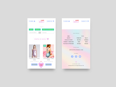 Mimili - E-commerce design ecommerce footer mobile mobile design mobile ui responsive ui ux web website