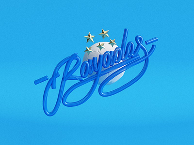 Rayados letter 3d cinema4d