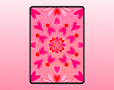 Happy Valentines Day art artwork design digital art digital illustration flower illustration graphic graphicdesign graphicdesigner heart hearts illustration illustration art ipadpro love procreate valentine day valentinesday