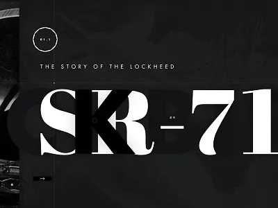 SR-71 Blackbird black blackbird layout spy plane sr71 typography ui ux web web design