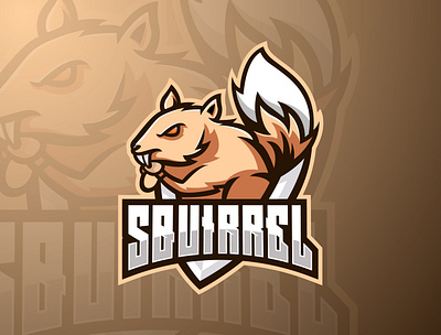 Squirrel mascot esport logo branding design esport esport logo icon identity illustration illustrator logo mascot vector